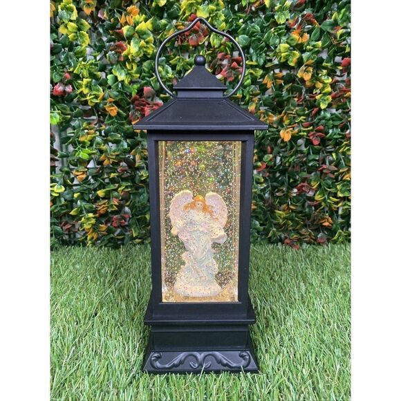 Ednacele Musical Snow Light Xmas Angel Lantern Plays Ring Christmas Bells TESTED - Picture 2 of 7